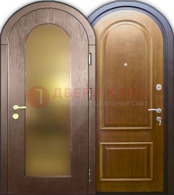 Металлическая арочная дверь ДА-12 в банк Кириши