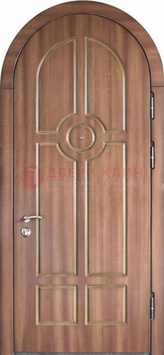 Арочная дверь с отделкой массивом ДА-35 в Омске