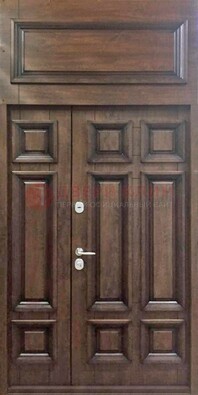 Классическая входная дверь с верхней фрамугой ДФГ-15 в Егорьевске