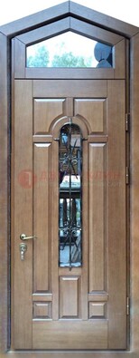 Железная дверь Винорит с фрамугой для частного дома ДФГ-34 в Егорьевске