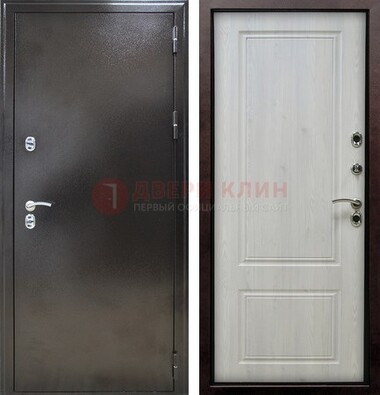 Коричневая железная дверь с МДФ ДМ-170 в Апрелевке
