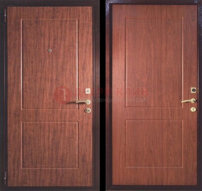 Фрезированная металлическая дверь с МДФ ДМ-182 в Самаре