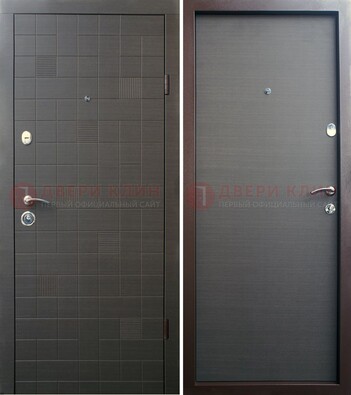 Черная железная дверь МДФ ДМ-227 в Егорьевске