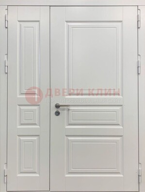 Полуторная светлая металлическая дверь с МДФ ДМ-336 в Егорьевске