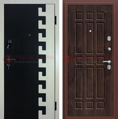 Стальная дверь с МДФ панелями в квартиру ДМ-367 в Егорьевске