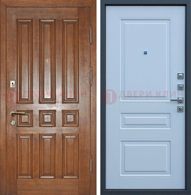 Стальная дверь с классическими панелями МДФ ДМ-383 в Сочи