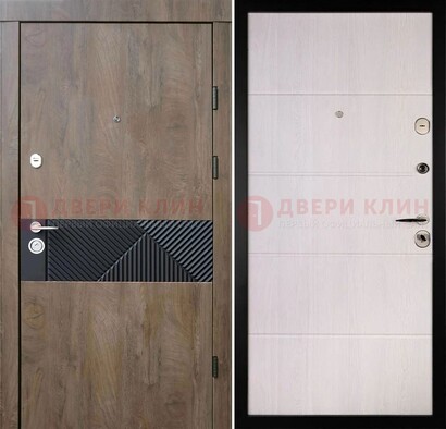 Современная стальная дверь с МДФ в квартиру ДМ-444 в Лыткарино