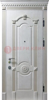 Белая дверь с МДФ ДМ-525 в Егорьевске