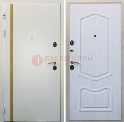 Белая входная дверь с порошковым напылением ДП-136 в Егорьевске