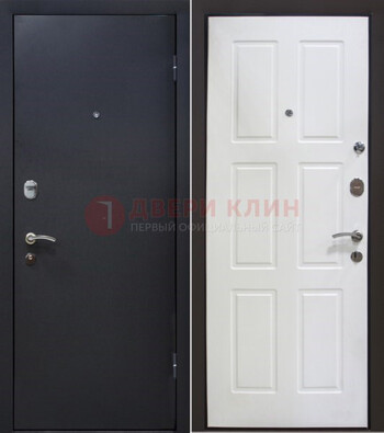 Черная металлическая дверь с порошковым покрытием ДП-193 в Егорьевске