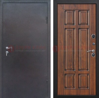 Входная дверь с порошковым покрытием Медный антик с МДФ панелью ДП-235 в Егорьевске