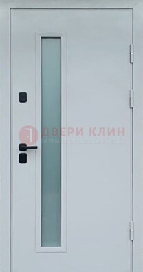 Светлая железная дверь с порошковым напылением ДП-303 в Егорьевске