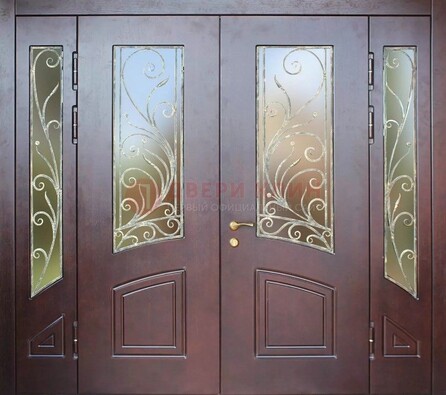 Парадная дверь ДПР-58 с остеклением в Егорьевске