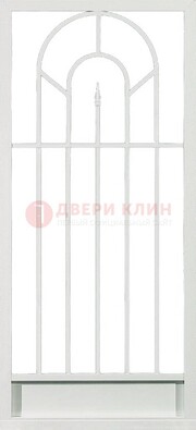 Стальная решетчатая дверь в белом цвете с пикой ДР-11 в Егорьевске