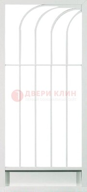Белая металлическая решетчатая дверь ДР-17 в Егорьевске