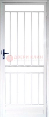 Железная решетчатая дверь белая ДР-32 в Егорьевске