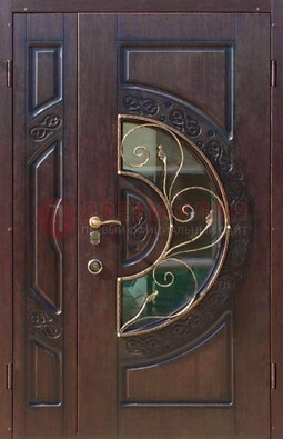 Полуторная железная дверь Винорит в классическом стиле ДСК-272 в Егорьевске