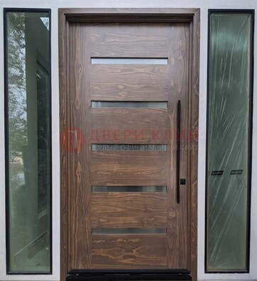 Железная дверь с виноритом и фрамугами ДВТ-189 в Егорьевске
