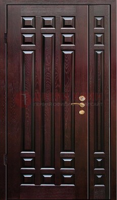Коричневая металлическая дверь с виноритом ДВТ-20 в Курске