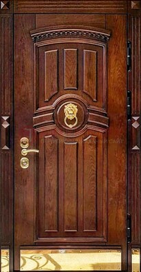 Входная дверь с виноритом в коричневом цвете ДВТ-236 в Егорьевске