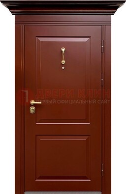Красная железная дверь винорит для частного дома ДВТ-251 в Егорьевске