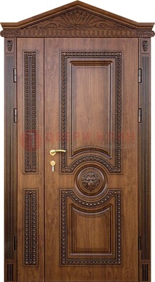 Узорная стальная дверь с виноритом для дома ДВТ-260 в Егорьевске