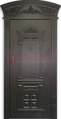 Черная стальная дверь с виноритом ДВТ-31 в Егорьевске