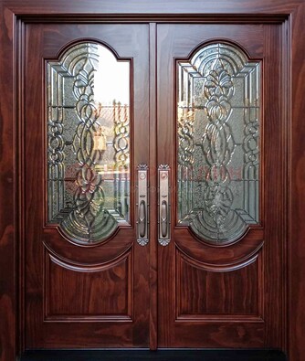 Классическая железная дверь с массивом дуба для входа ВЖ-23 в Егорьевске